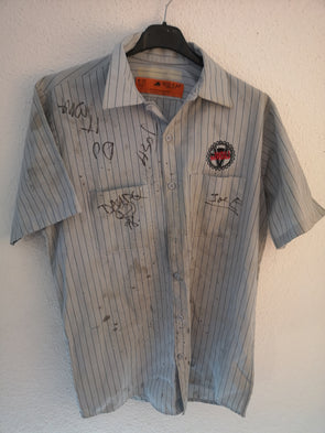 The Vandals Autographed Button Up Shirt : Medium