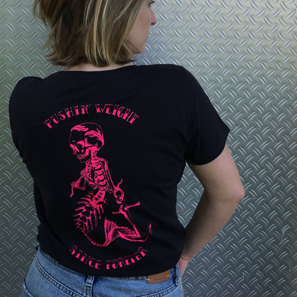 Pushin' Weight Since Forever Black Women's T-Shirt