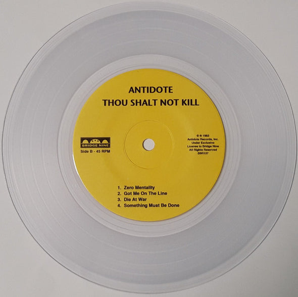 Thou Shalt Not Kill : Clear Vinyl