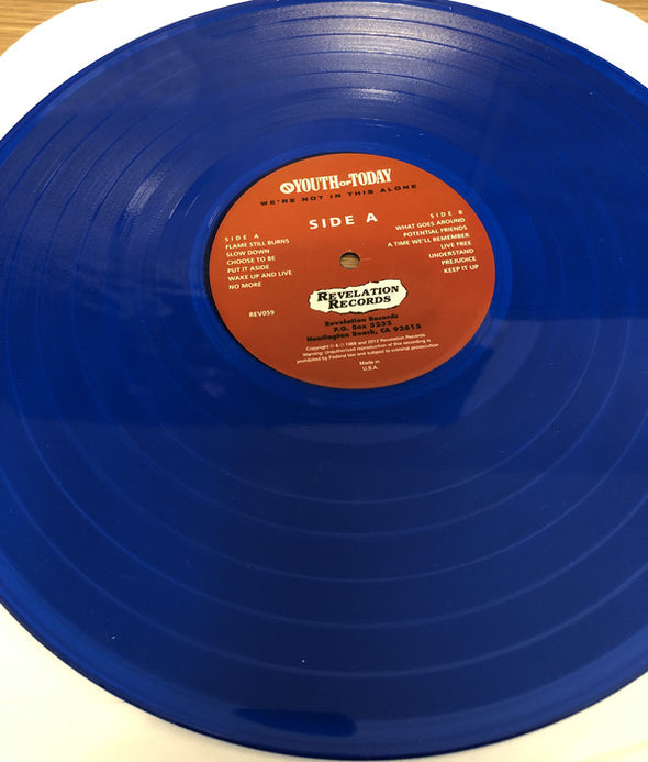 We're Not In This Alone : Blue Vinyl