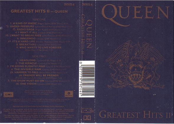 Greatest Hits II : Cassette
